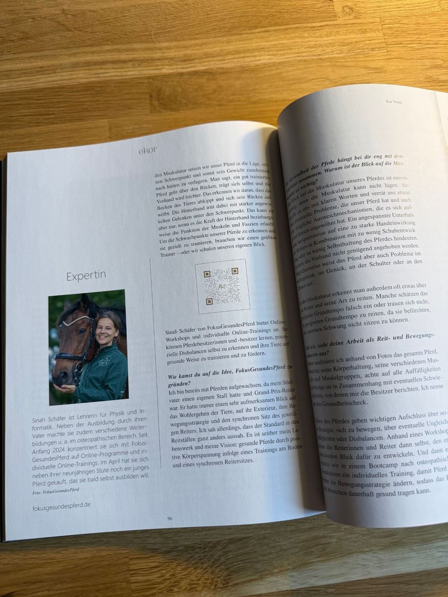Artikel im Ekor Magazin mit Sinah als Expertin
